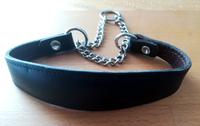 Schwarzes breites Halsband mit Zugstopp D 36 cm NEU Bayern - Poing Vorschau