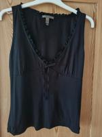 mng basics Mango Top L Shirt romanti VAusschnitt Shirt schwarz Hessen - Bad Arolsen Vorschau