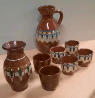 Bulgarische Keramik DDR Becher Karaffe Vase Pfauenauge Sachsen - Ostrau Vorschau
