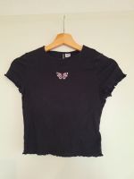 T-Shirt mit Schmetterling H&M Damen Gr. 34/XS Baden-Württemberg - Gottenheim Vorschau