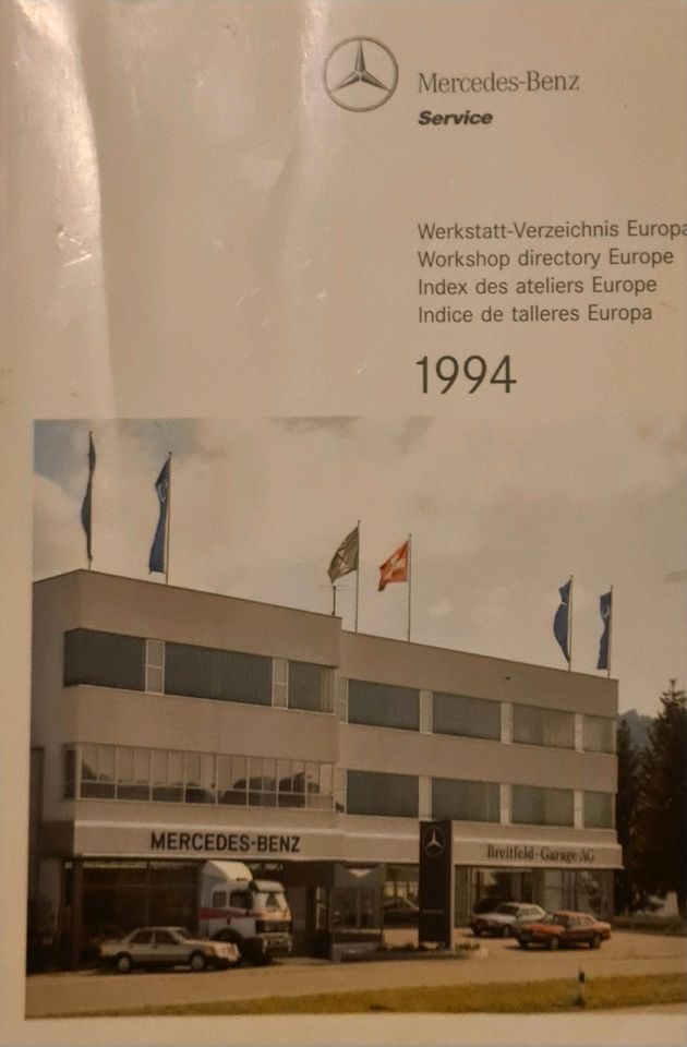 Werkstatt-Verzeichnis Europa 1994 Mercedes - Benz in Bad Zwischenahn
