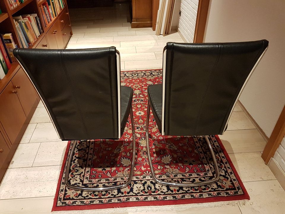 2 Stühle schwarz Effezeta Italy in Cloppenburg