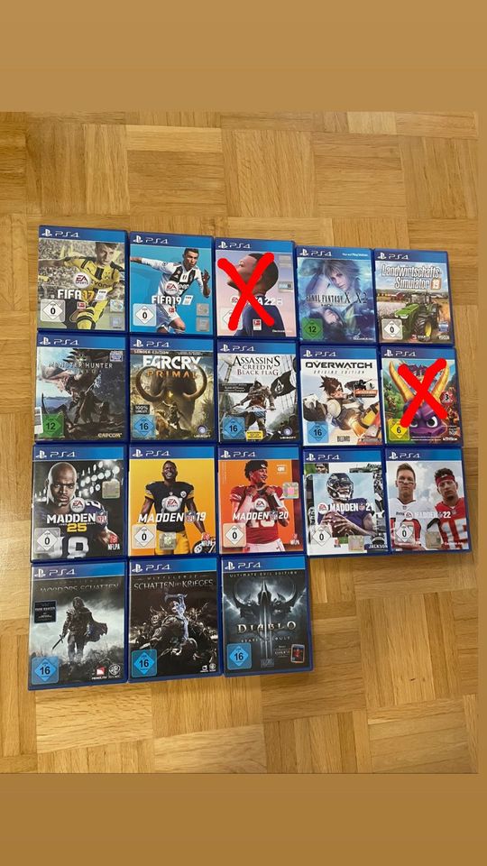 Diverse PlayStation 4 Spiele in Schladen