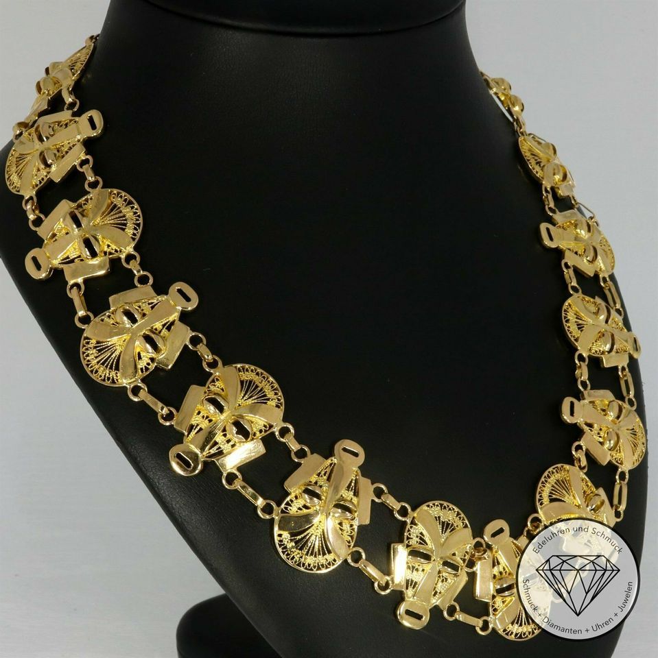 Wert 8200,- Stammes Masken Collier 750 Gold 18 KT xxyy 158974 in Dortmund