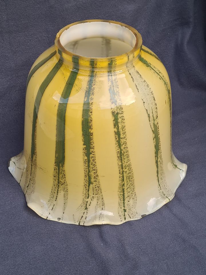 XXL Lampenschirm Glas Blütenform 50er 60er Ø 35 cm / 4,5 kg in Eschborn