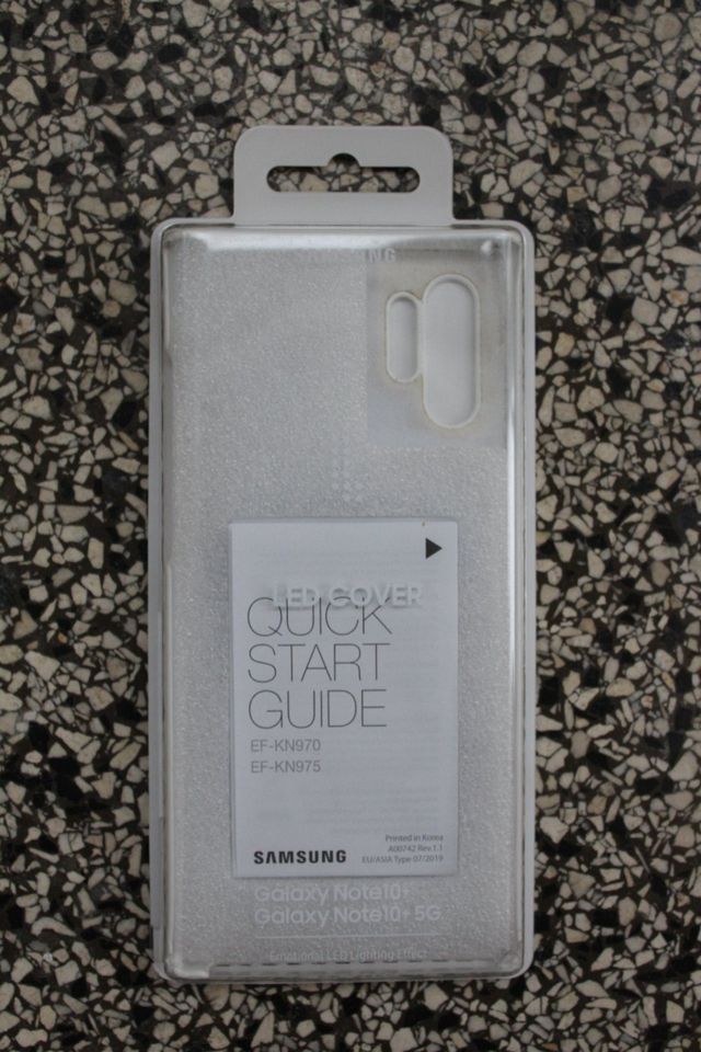 Samsung Galaxy Note 10+ Hülle mit LED gebraucht weiß in Heidelberg