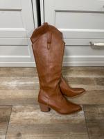 Cowboy Stiefel Western Lederimitat kniehoch bikerboot Western y2k Rheinland-Pfalz - Asbach Vorschau