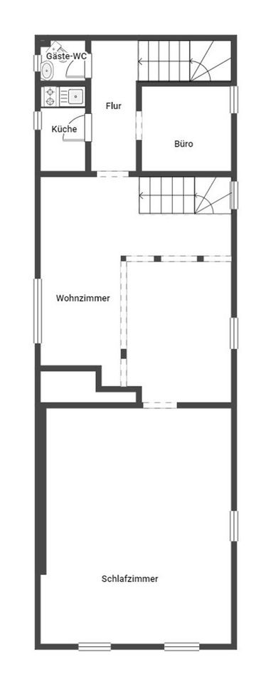 Haus als Gewerbe oder Wohnhaus mit 2 Stellplätzen, ohne Garten und aktuell ohne Bad, in Ammerndorf. in Ammerndorf