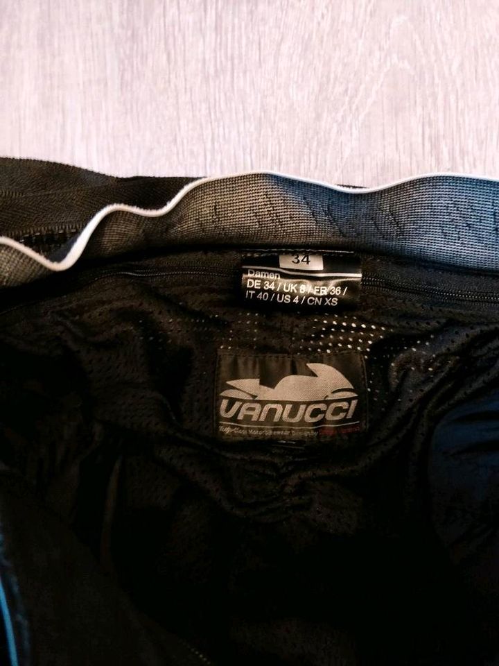 Vanucci COMPETIZIONE IV Motorrad Lederhose Damen Größe 34 in Kretz