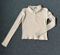 ZARA geripptes Shirt / Oberteil / Polo / Gr. M  / wie NEU / beige Nordrhein-Westfalen - Bergneustadt Vorschau