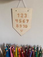 Kinderzimmer Deko Zahlenschild 1-10 Holz Einschulung neu Bochum - Bochum-Süd Vorschau