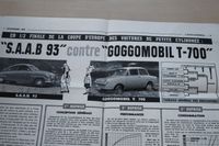 Goggomobil T 700 vs Saab 93 Sonderdruck - L´Auto-Journal 1958 Dresden - Reick Vorschau