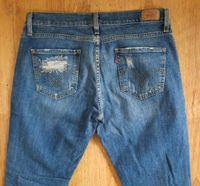 Original ❤️ LEVI'S boyfriend Jeans M destroyed blau wNeu Bayern - Ochsenfurt Vorschau