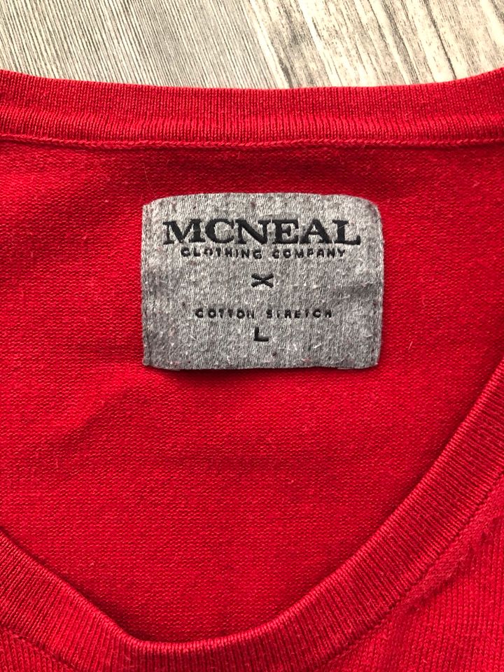 Mcneal Mc Neal Pullover Sweatshirt Rundhalsausschnitt rot L XL in Berlin