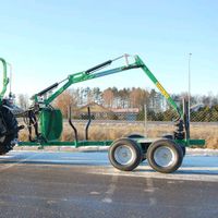 Forstanhänger mit Kran Pumpe Holzzange Rückebanhänger Kellfri Thüringen - Heilbad Heiligenstadt Vorschau