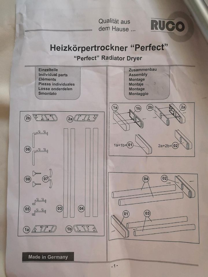 NEU✅Heizkörpertrockner✅ausziebar✅perfect von Ruco✅Wäschetrockner in Urbach