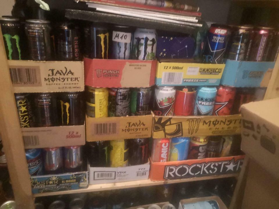 Energy Drink, Rockstar, Monster Red Bull, Full collector Cans, in Augsburg