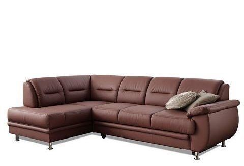 NEU ! Ecksofa Mailand K. Leder Kastanie ! Bett Couch in Löhne