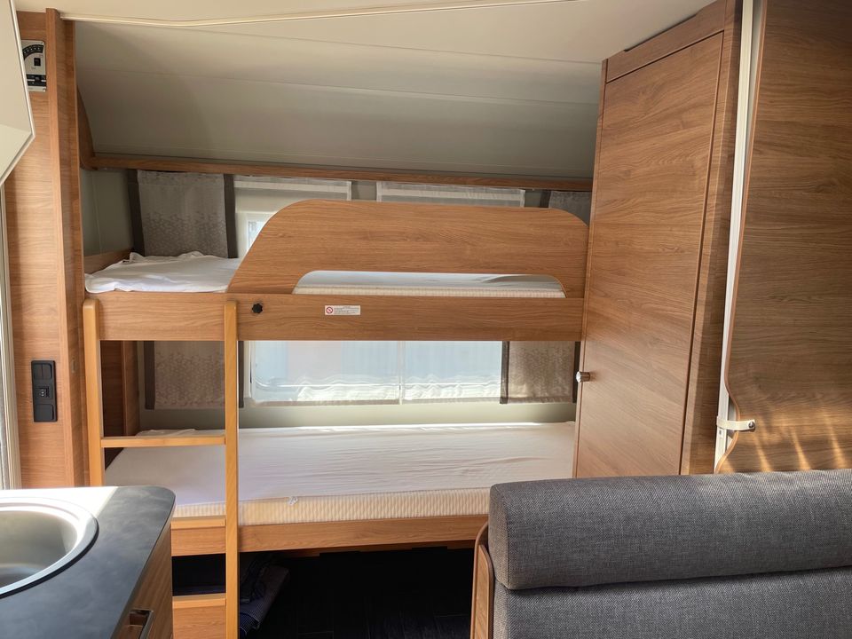 Wohnwagen Tabbert Da Vinci 550 DM 2.5 mit Etagenbetten in Porta Westfalica