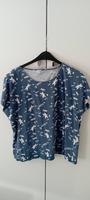 Bluse blau mit Schmetterlingen Sachsen - Grimma Vorschau