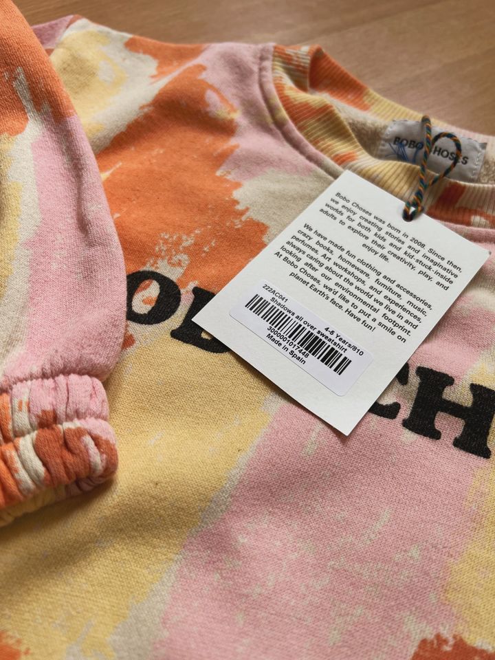 Bobo choses Sweatshirt orange rosa 110 Pullover NEU Sweater in Mülheim (Ruhr)