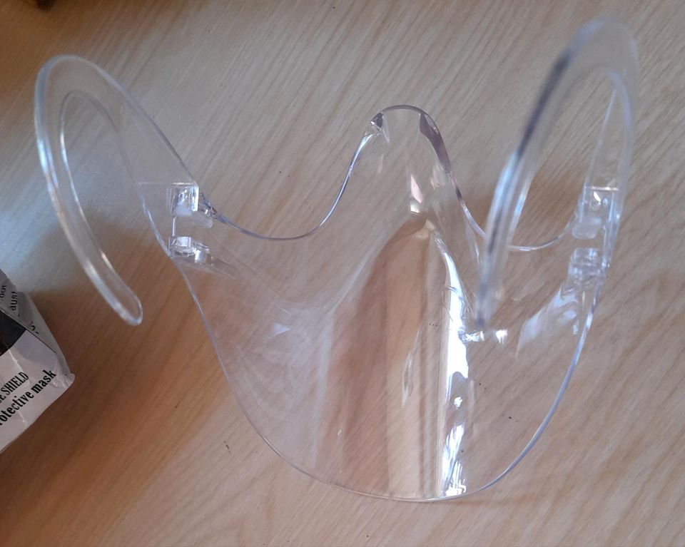 4x Transparentes Gesichtsschild, Mask Face shield Protective mask in Abenberg