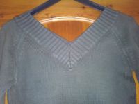 Strickpullover V-Ausschnitt vo.+ hi.,100% Baumwolle, oliv / navy Niedersachsen - Isenbüttel Vorschau