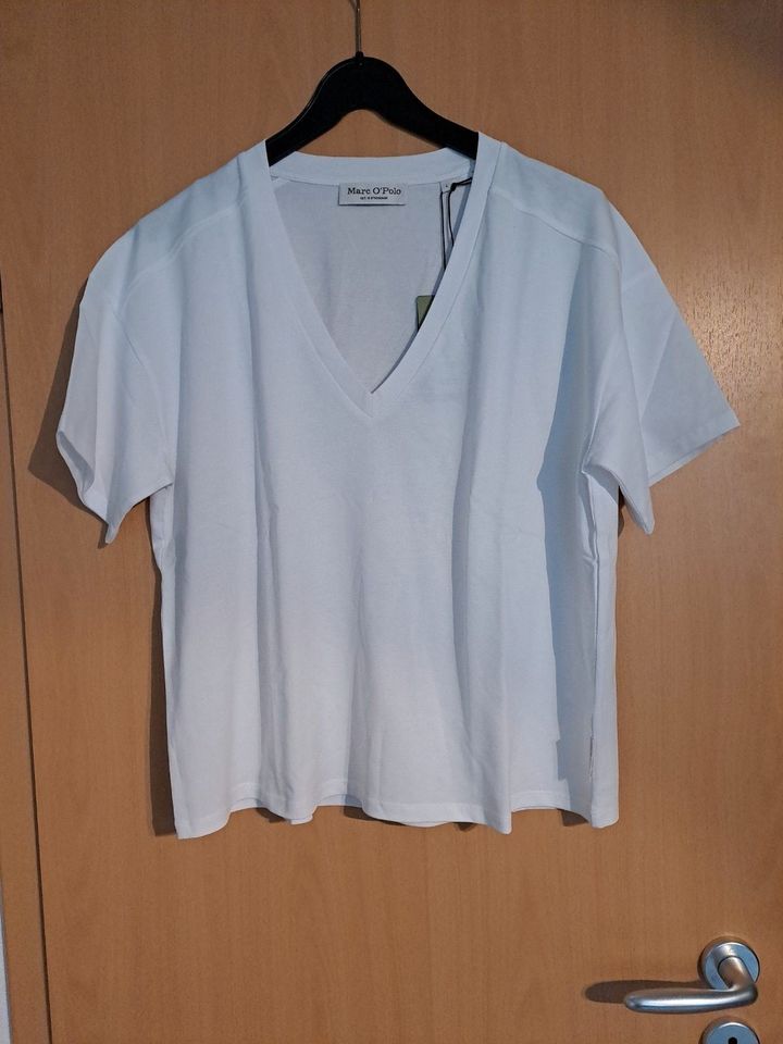 Schönes Basic T-Shirt Marc O`Polo*Weiß + Neu in L** in Hofheim am Taunus
