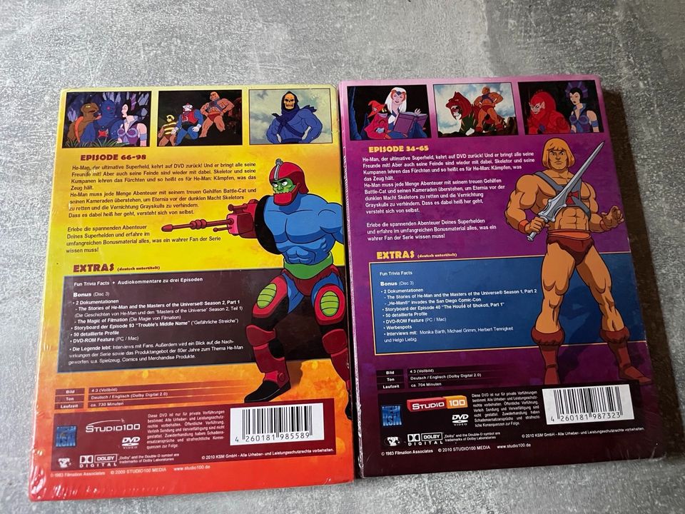 He-Man Masters of the Universe Motu DVD Season 1-2 2010 Neu in Neumünster