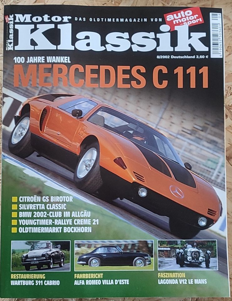 Zeitschrift Motor Klassik - kompletter Jahrgang '02 in Dortmund