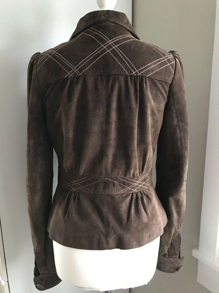 H&M Wildleder Jacke Braun Gr. 38 in Oberursel (Taunus)