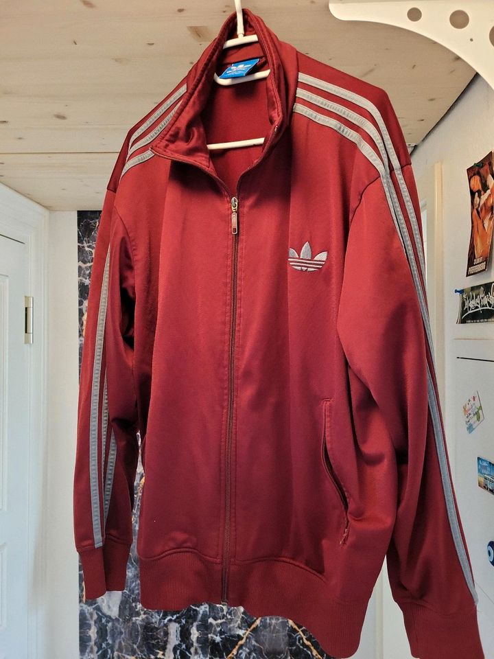 Adidas Retro Jacke xxl Rot NEUWERTIG TOP in Wildau