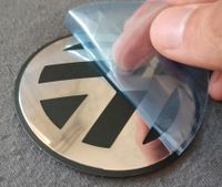 70mm VW METALL Aufkleber VOLKSWAGEN Felgen LOGO Radkappen Embleme Stuttgart - Mühlhausen Vorschau