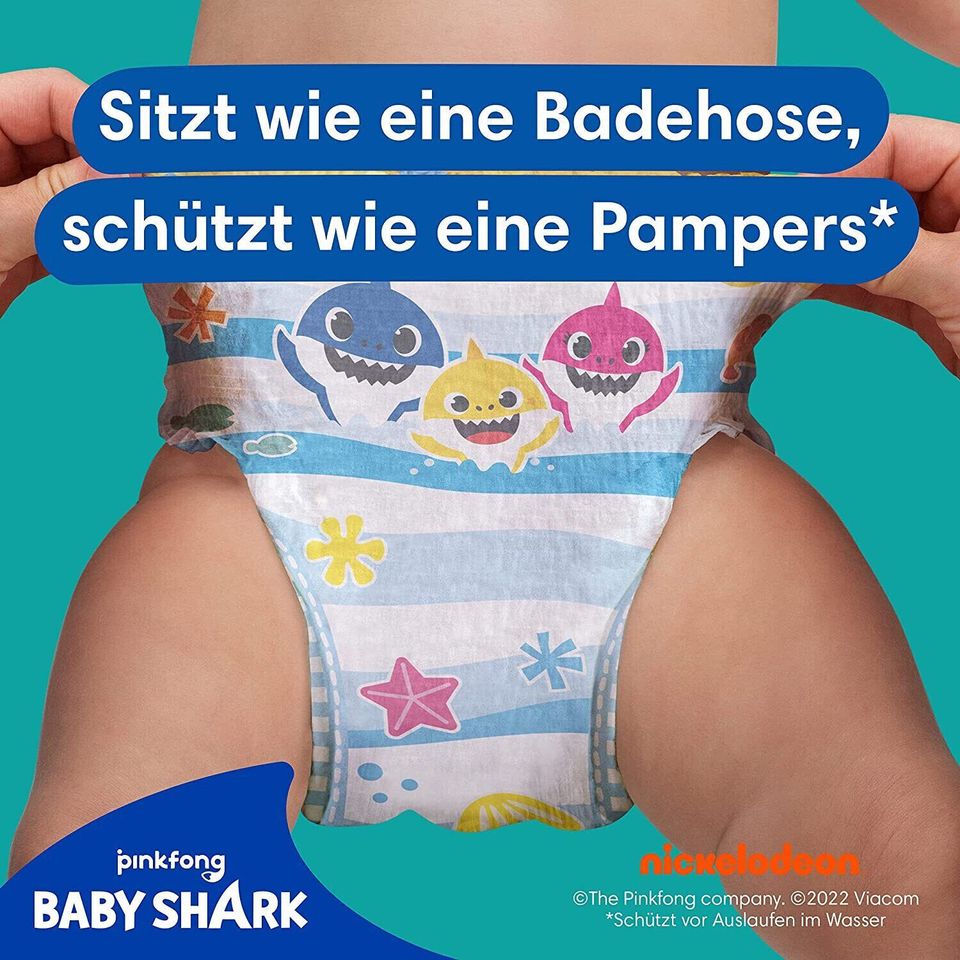 Pampers Windeln Größe 3-4, Splashers Baby Shark, 5-10 KG in Weyhe