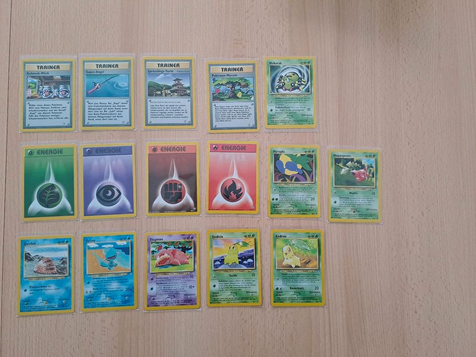 X16 Pokemon Karten Neo Genesis in Rüsselsheim