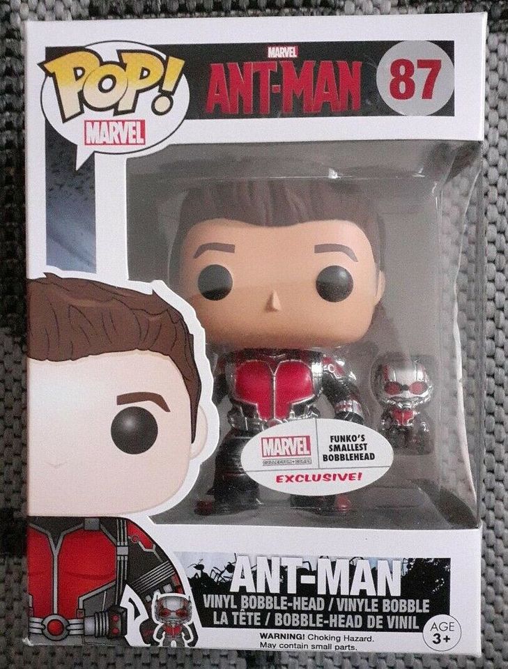 Funko POP Marvel Ant-Man Antman Unmasked 87 in Neu Heinde