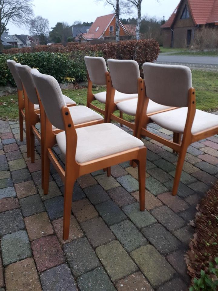 Erik Buch, Dänische Designer Stühle, Mid Century in Bokel