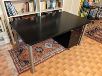 hochwertiger schwerer Schreibtisch aus Eschenholz; Farbe schwarz Baden-Württemberg - Göppingen Vorschau