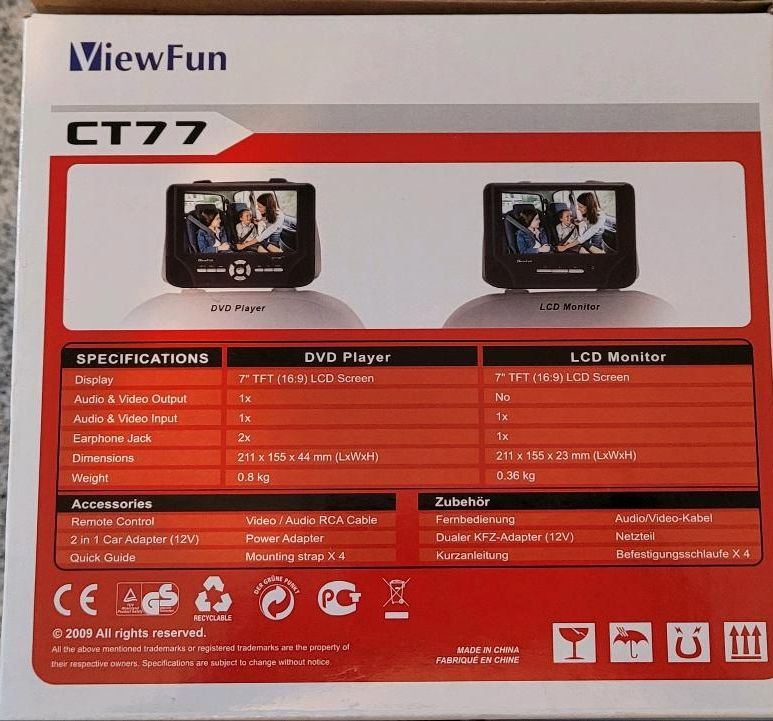 CT 77 ViewFun  DVD- Player in Neunkirchen Siegerland