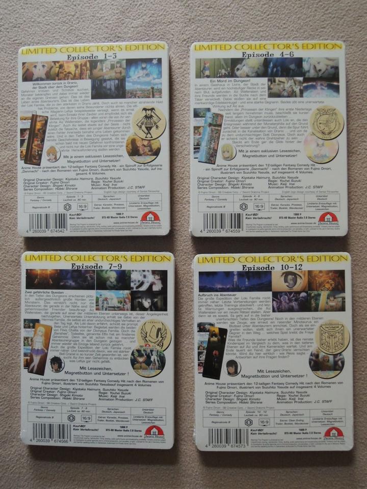 Danmachi Sword Oratoria Blu-ray mit Sammelschuber & Textilposter in Neuenkirchen