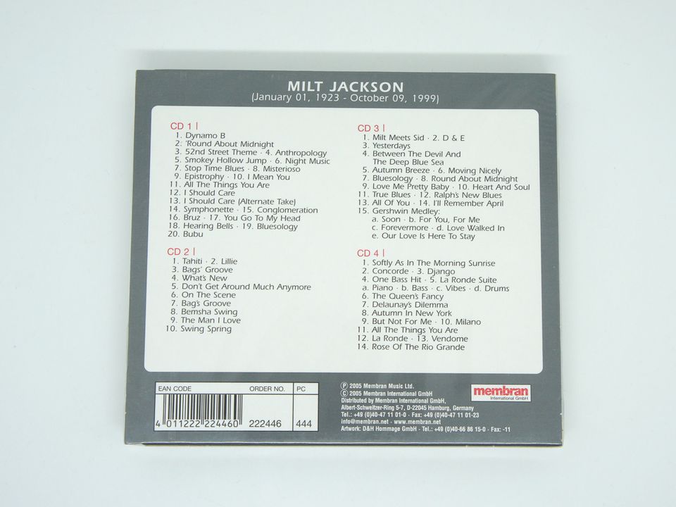 Milt Jackson - La Ronde Suite 4 CD Set Jazz NEU Quadromania in Berlin