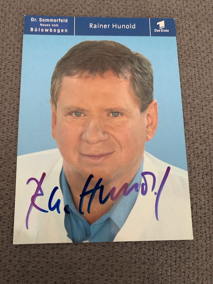 Rainer Hunold Autogramm signiert Autogrammkarte in Saarbrücken