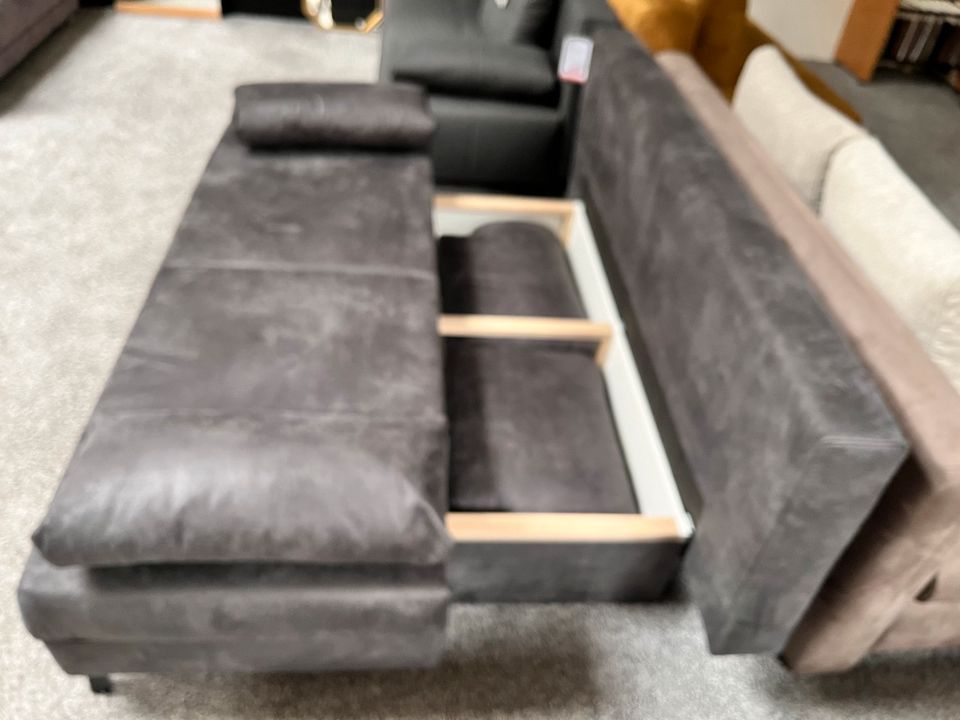 Schlafsofa Oliver in Stoff schwarz - Ausstellungsstück ! in Markt Nordheim