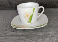 Tasse + 3 Untertassen Wellco-Design "Calla" Bayern - Beilngries Vorschau