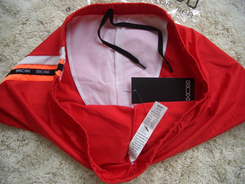 HOM Badehose Gr. 4 / S "Sport Dive Red" rot NEU in OVP! in Utzerath