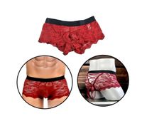 Herren Transparent Reizwäsche Boxershorts Männer Dessous Rot S M Baden-Württemberg - Villingen-Schwenningen Vorschau