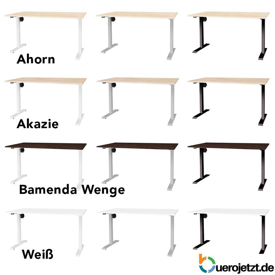 200x Schreibtisch NEU elektrisch höhenverstellbar weiß Büro 140cm in Bad Belzig