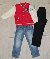 Set Gr. 104 Collegejacke & Jeans / Thermohose schwarz (Gr. 116) Sachsen - Lauta Vorschau