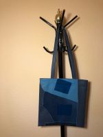 Echtleder Tasche Jutetasche Unikat blau Nappaleder Patchwork Baden-Württemberg - Murrhardt Vorschau