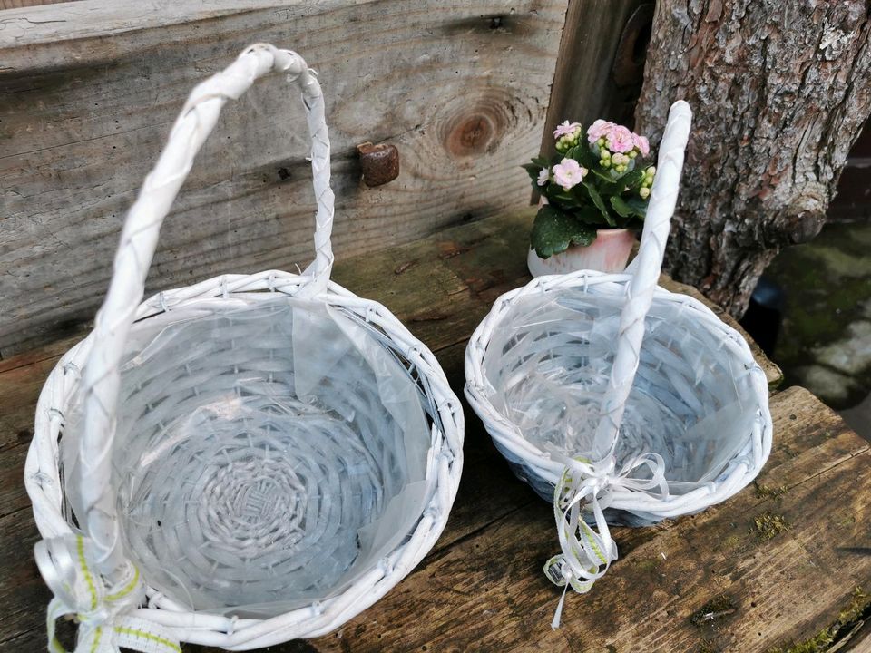 2 Körbchen Streuengel Hochzeit Blumenkorbchen in Erfurt